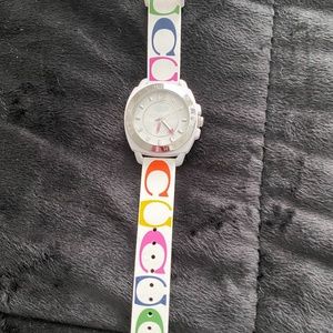 Multi-color Coach watch